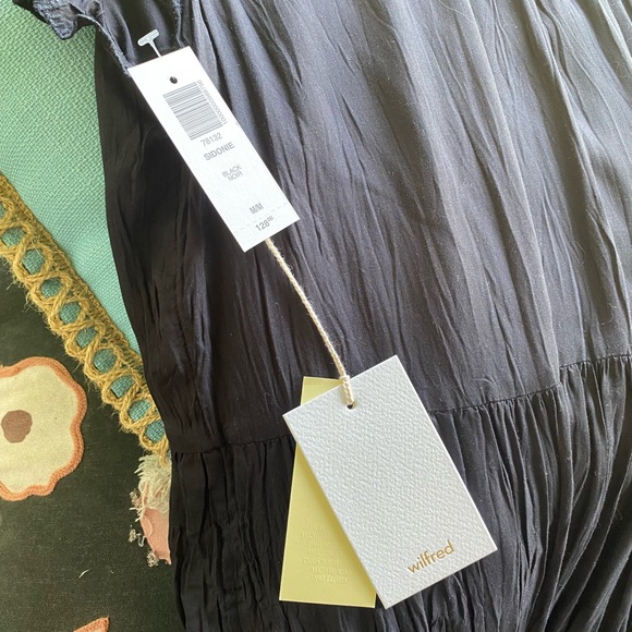 NEW with tags M ARITZIA Black Sedonie Babydoll Dress - Picture 7 of 7